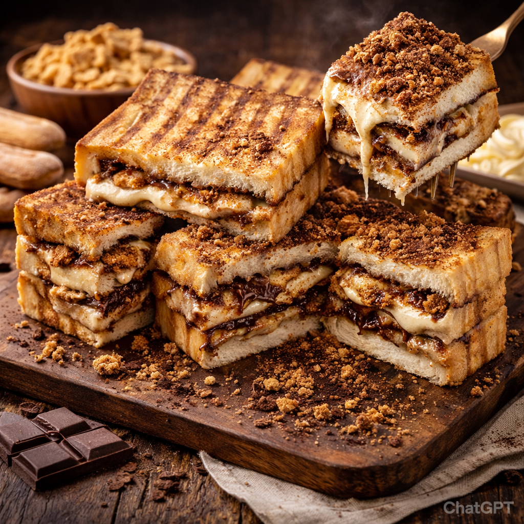 Roti Bakar Tiramisu Crunchy